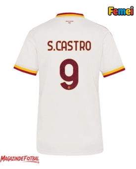 AS Roma Santiago Castro #9 Tricou Fotbal Replică 2026-27 Femei Deplasare AS Roma Santiago Castro #9 Tricou Fotbal Replică 2026-27 Femei Deplasare